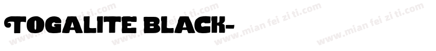 Togalite black字体转换